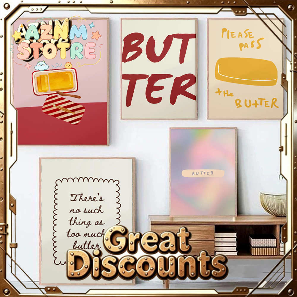 Kitchen Baking Gifts - 1pc Butter Poster Minimalist Kitchen Decor