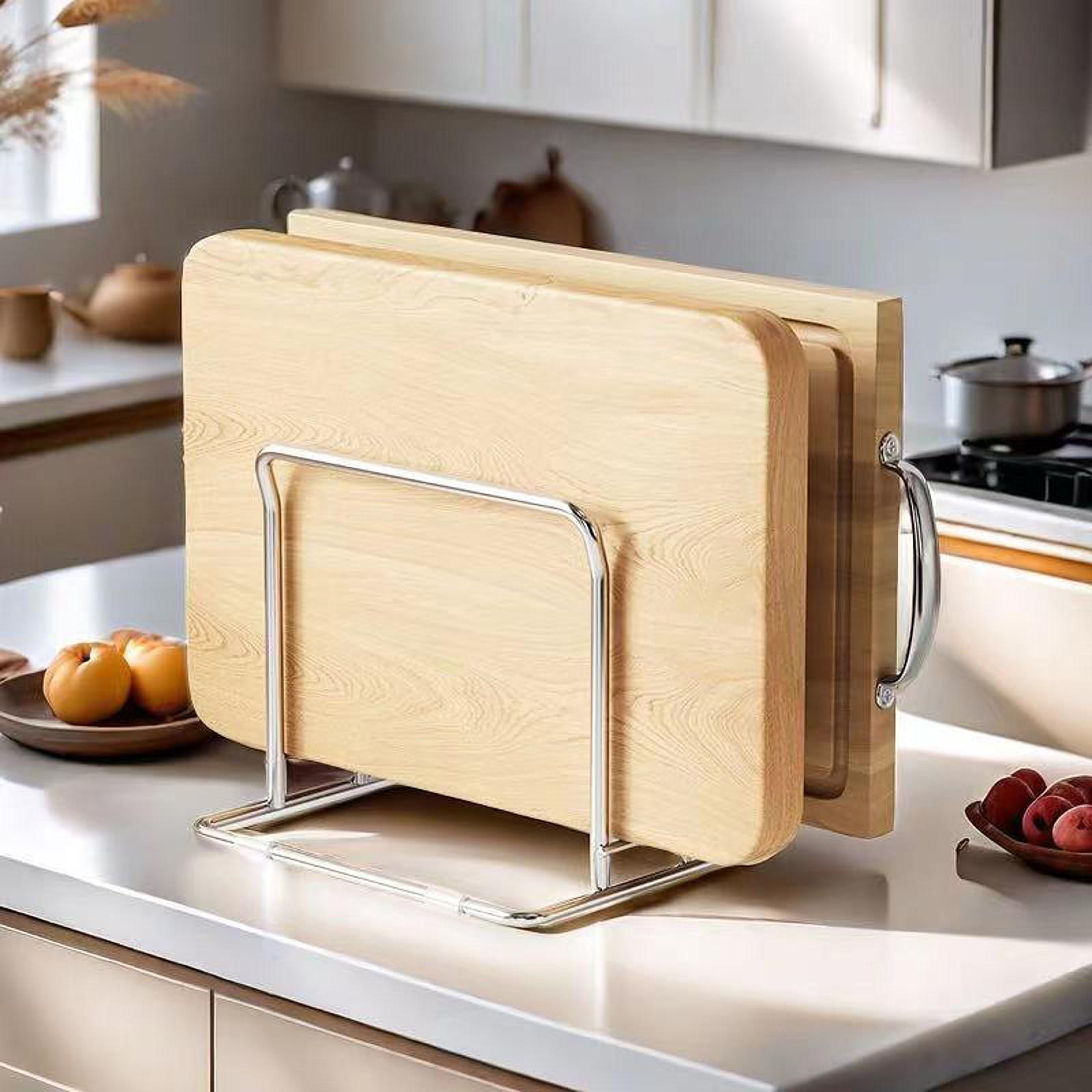 Kitchen Baking Sheet Organizer - Cutting Board Rack Pots Pan Lids