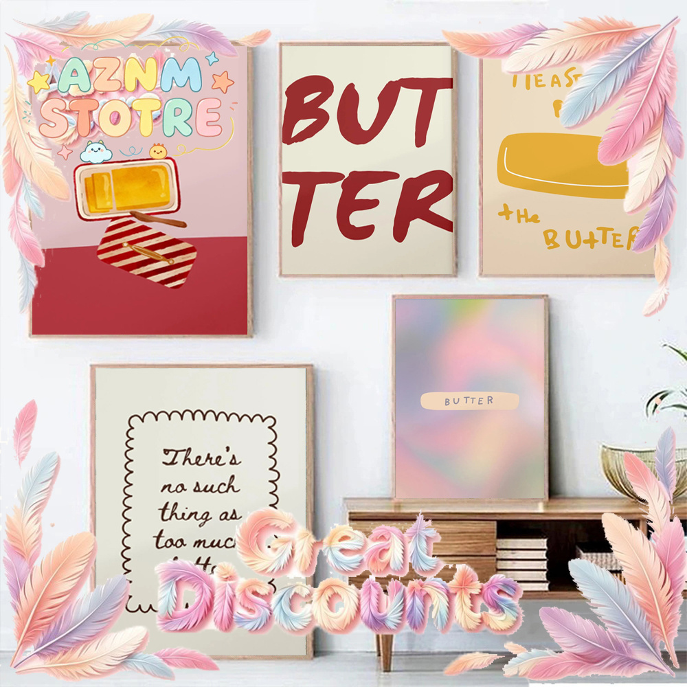 Kitchen Baking Gifts - 1pc Butter Poster Minimalist Kitchen Decor