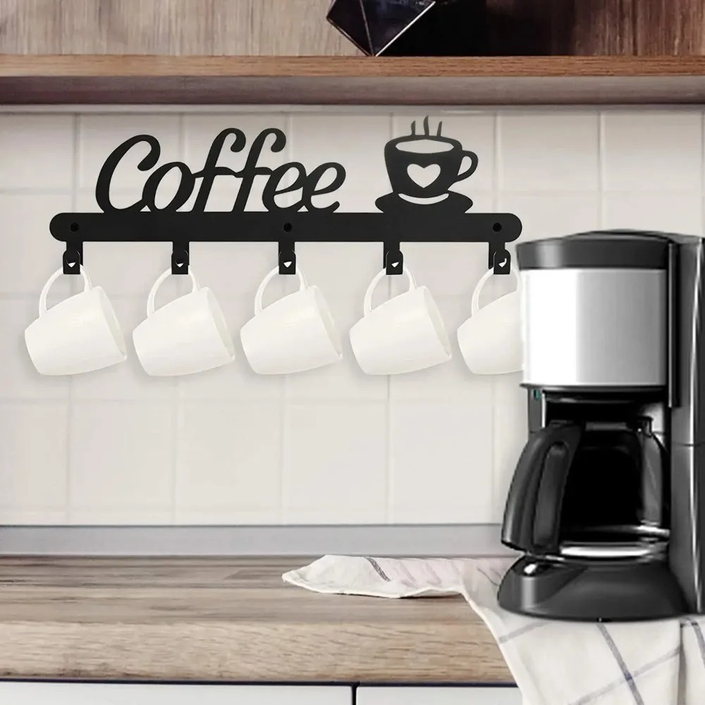 Metal Wall Mounted Coffee Mug  - огляд і ціна Kitchen Baking Gifts