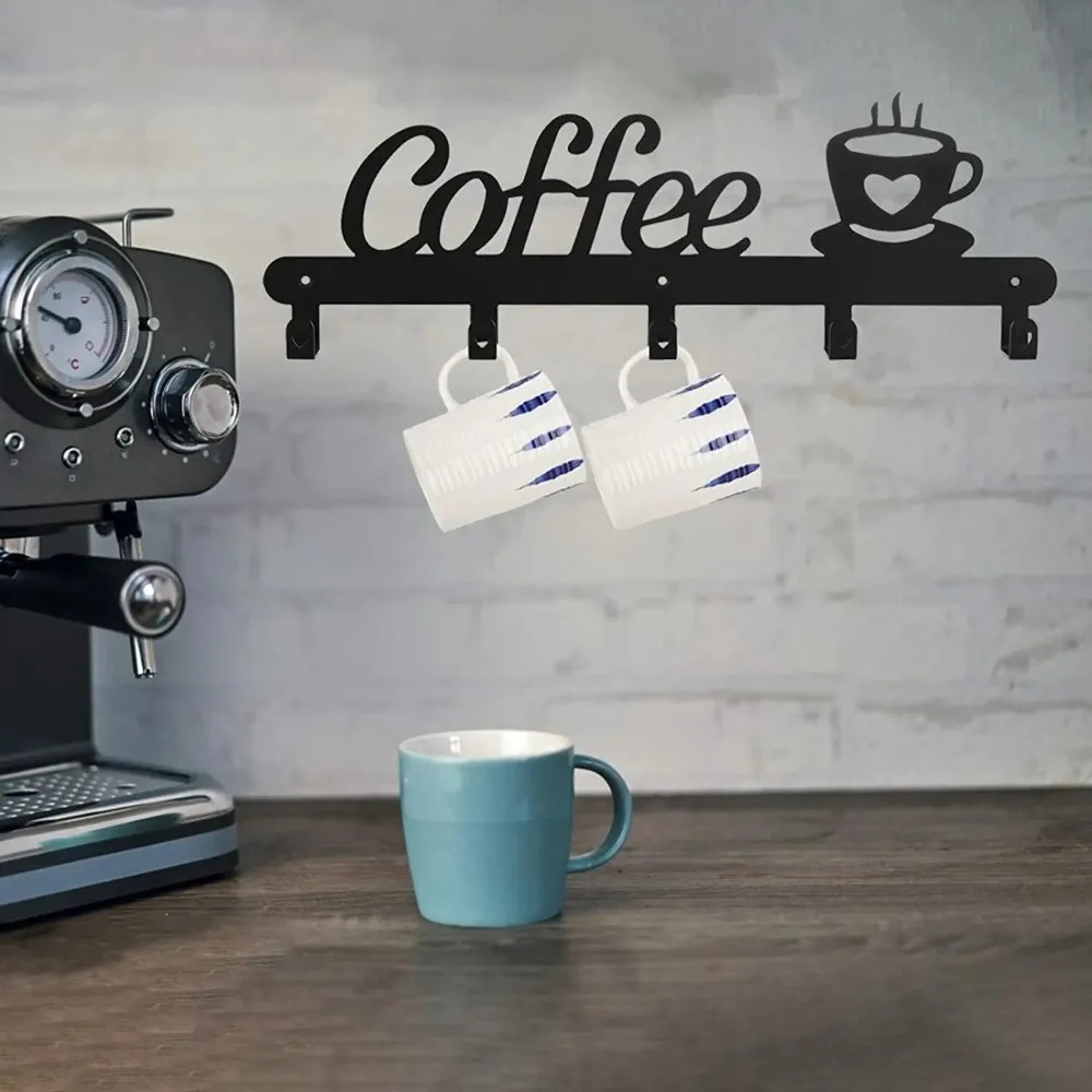 Metal Wall Mounted Coffee Mug  - огляд і ціна Kitchen Baking Gifts