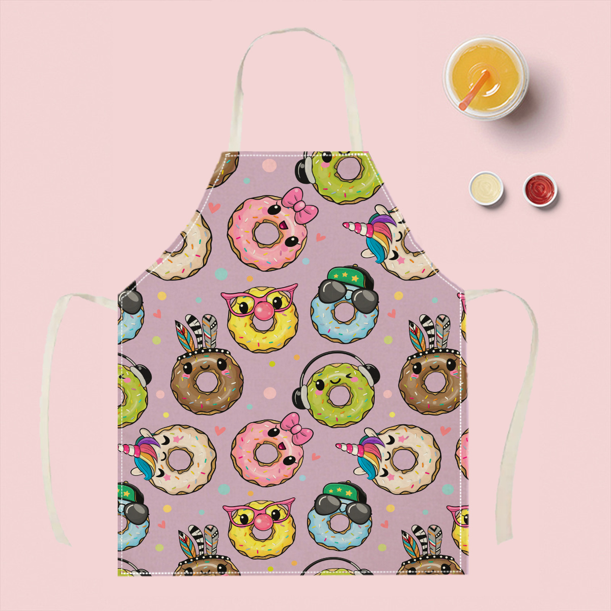 1pc Cute Cartoon Donut Apron F - огляд і ціна Kitchen Baking Area Ideas