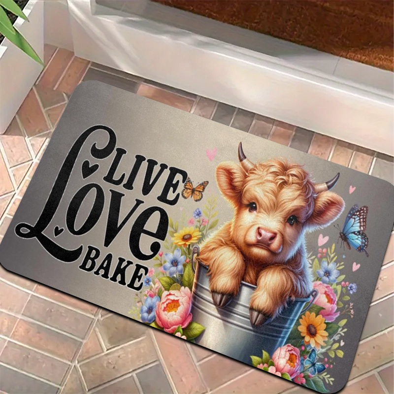 1pc Live Love Bake Rug – Adora - огляд і ціна Kitchen Living Baking Mats