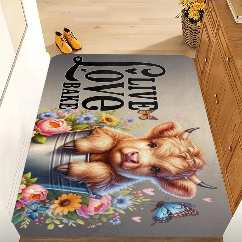 1pc Live Love Bake Rug – Adora - огляд і ціна Kitchen Living Baking Mats