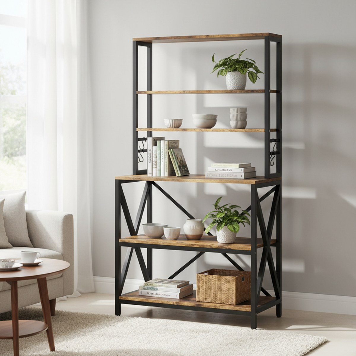 Rustic Brown 6-Tier Kitchen St - огляд і ціна Kitchen Baker