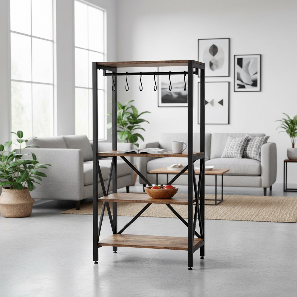 Rustic Brown 6-Tier Kitchen St - огляд і ціна Kitchen Baker