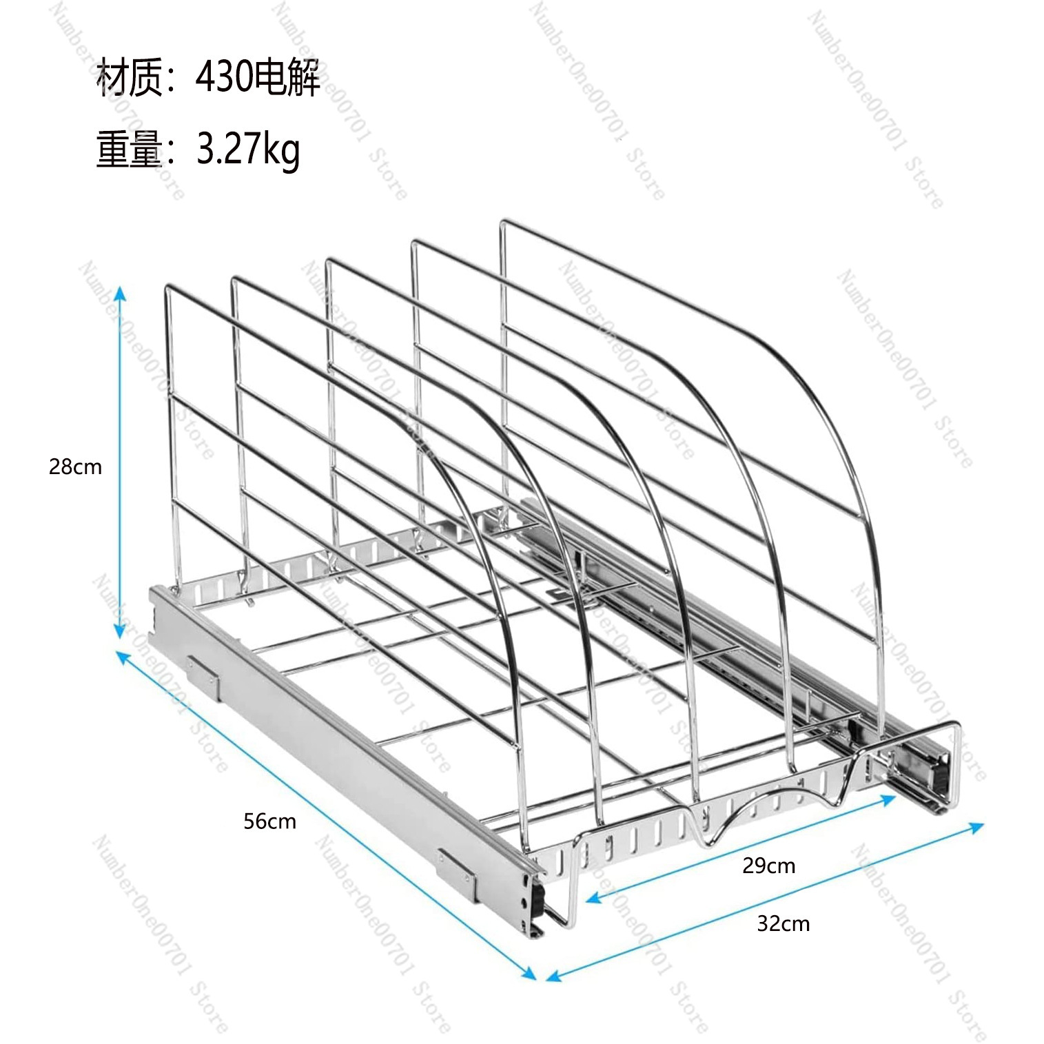 Slide-Out Kitchen Cabinet Orga - огляд і ціна Kitchen Baking Sheet Organizer