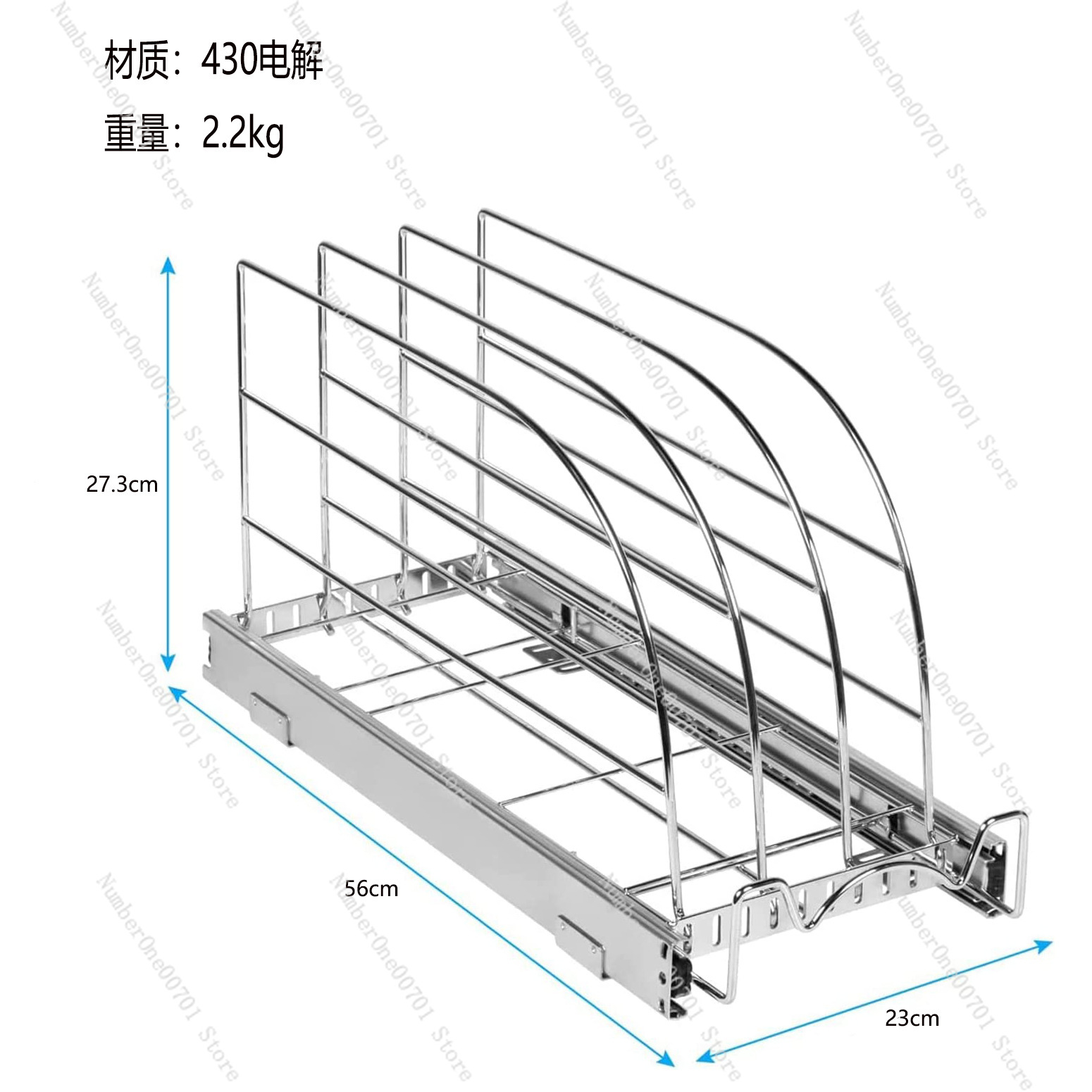 Slide-Out Kitchen Cabinet Orga - огляд і ціна Kitchen Baking Sheet Organizer