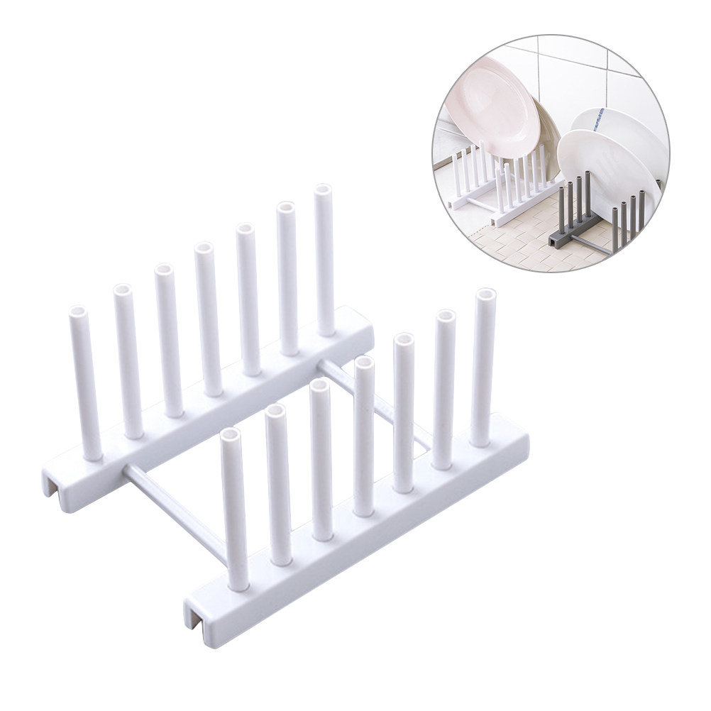 White Plastic Dish Rack Kitche - огляд і ціна Kitchen Baking Sheet Organizer