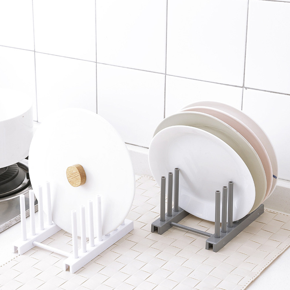 White Plastic Dish Rack Kitche - огляд і ціна Kitchen Baking Sheet Organizer