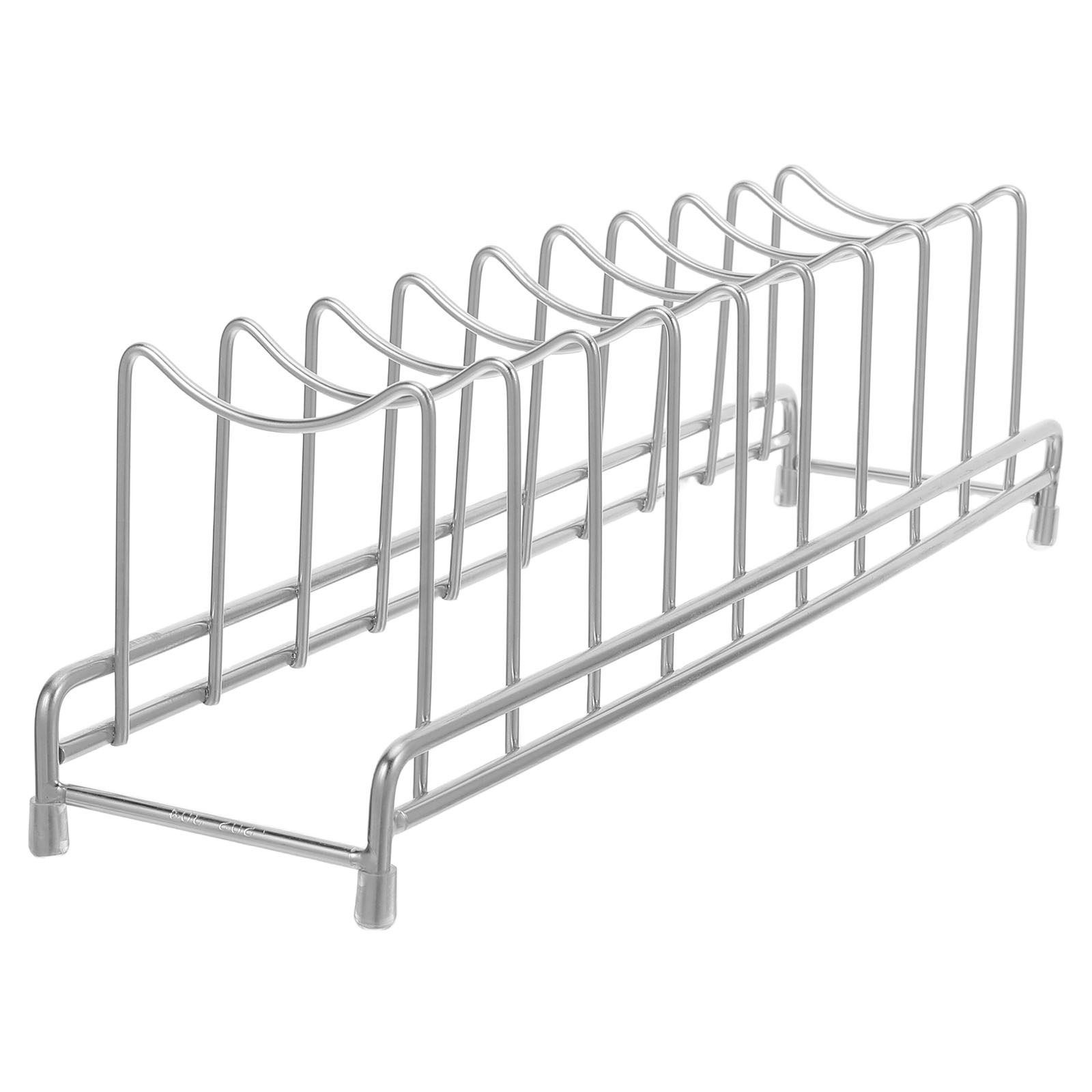 Stainless Pot Lid Organizer 9  - огляд і ціна Kitchen Baking Sheet Organizer