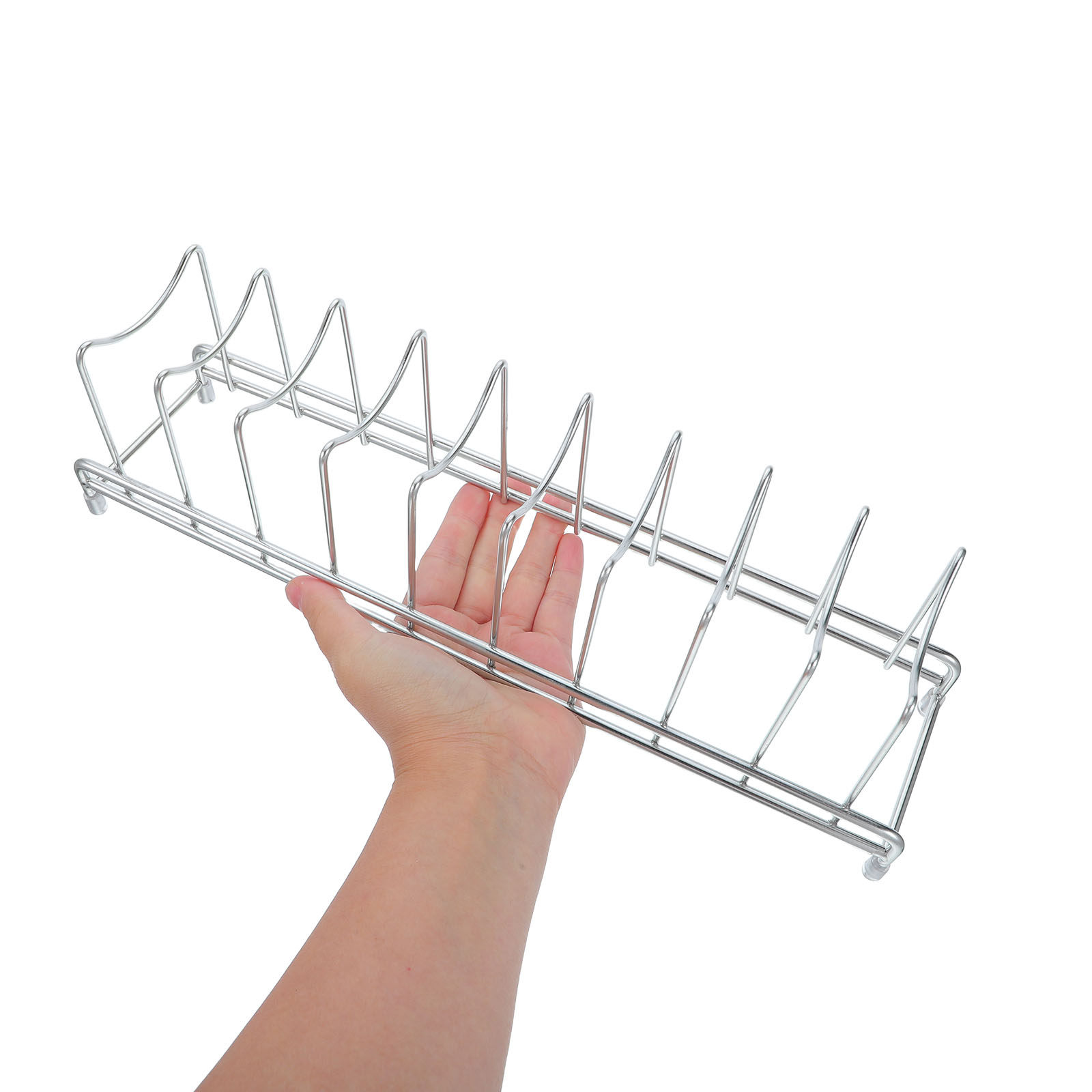Stainless Pot Lid Organizer 9  - огляд і ціна Kitchen Baking Sheet Organizer
