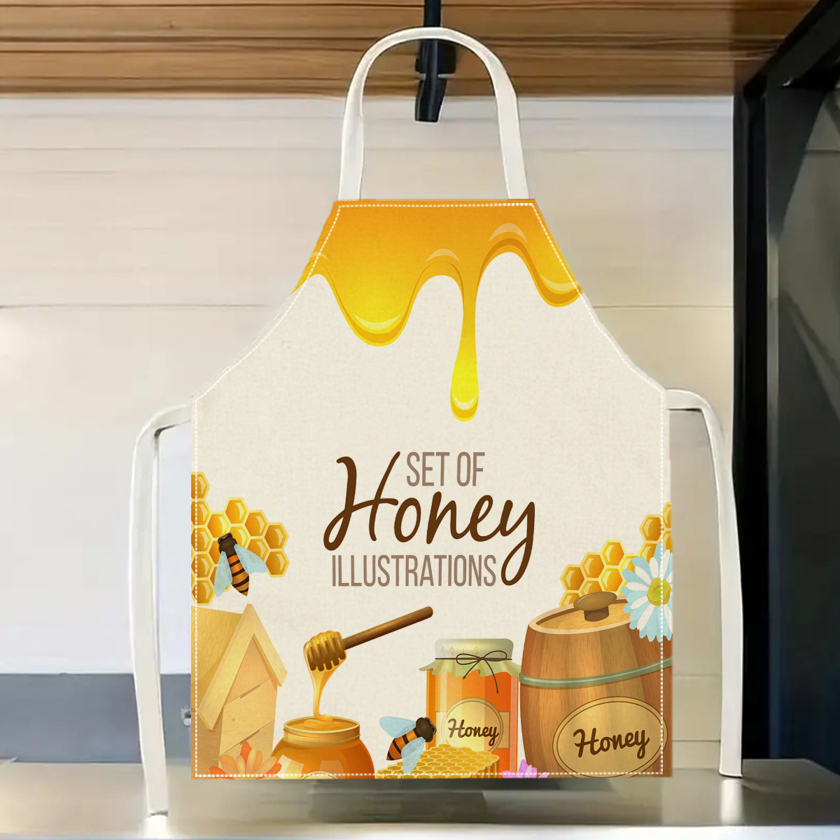 1pc Honey Bee Apron Sweet Kitc - огляд і ціна Kitchen Baking Area Ideas
