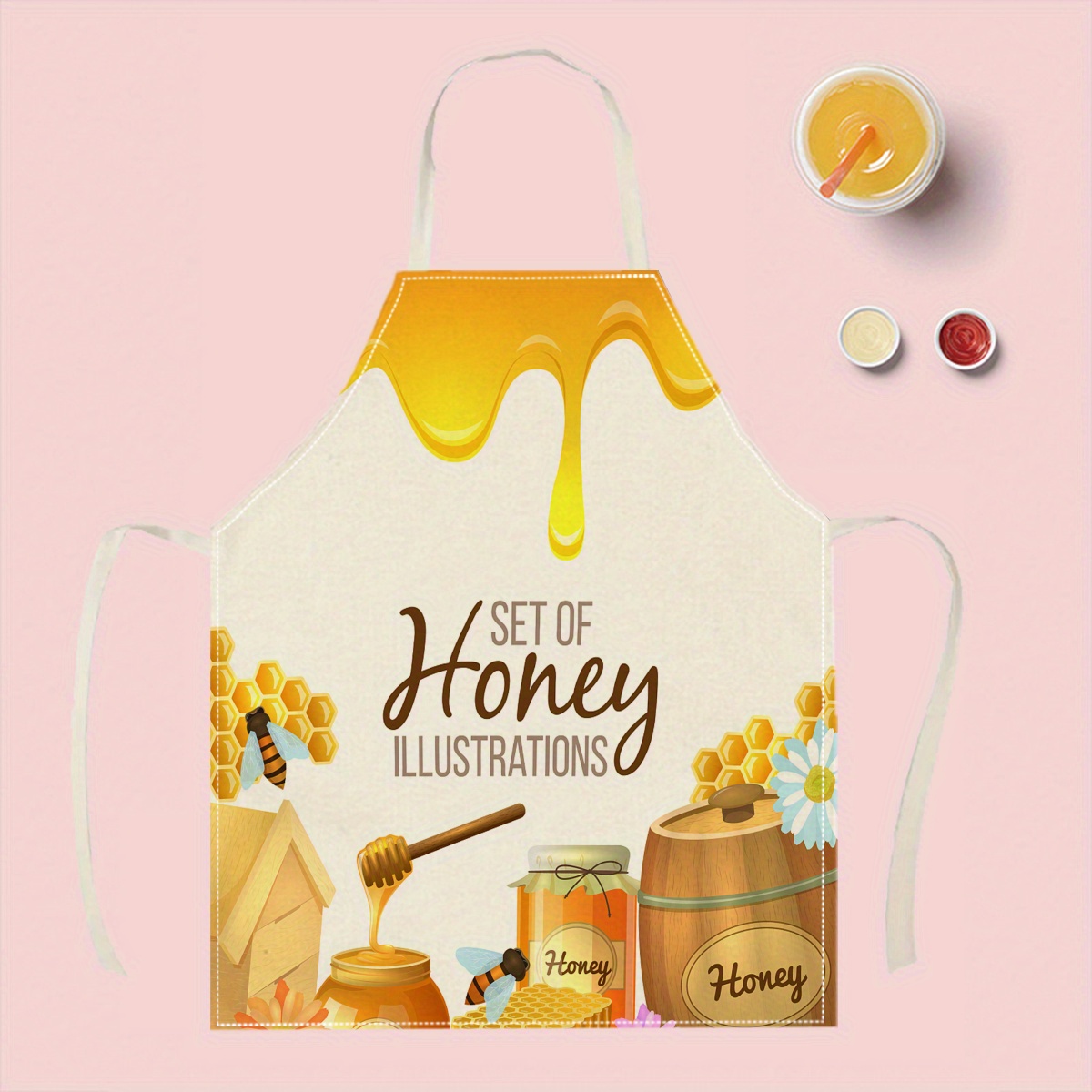 1pc Honey Bee Apron Sweet Kitc - огляд і ціна Kitchen Baking Area Ideas