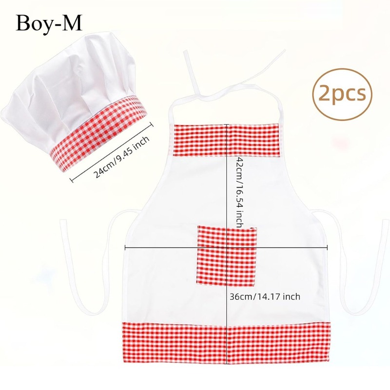 Red Gingham Baby Chef Costumes - огляд і ціна Kitchen Baker