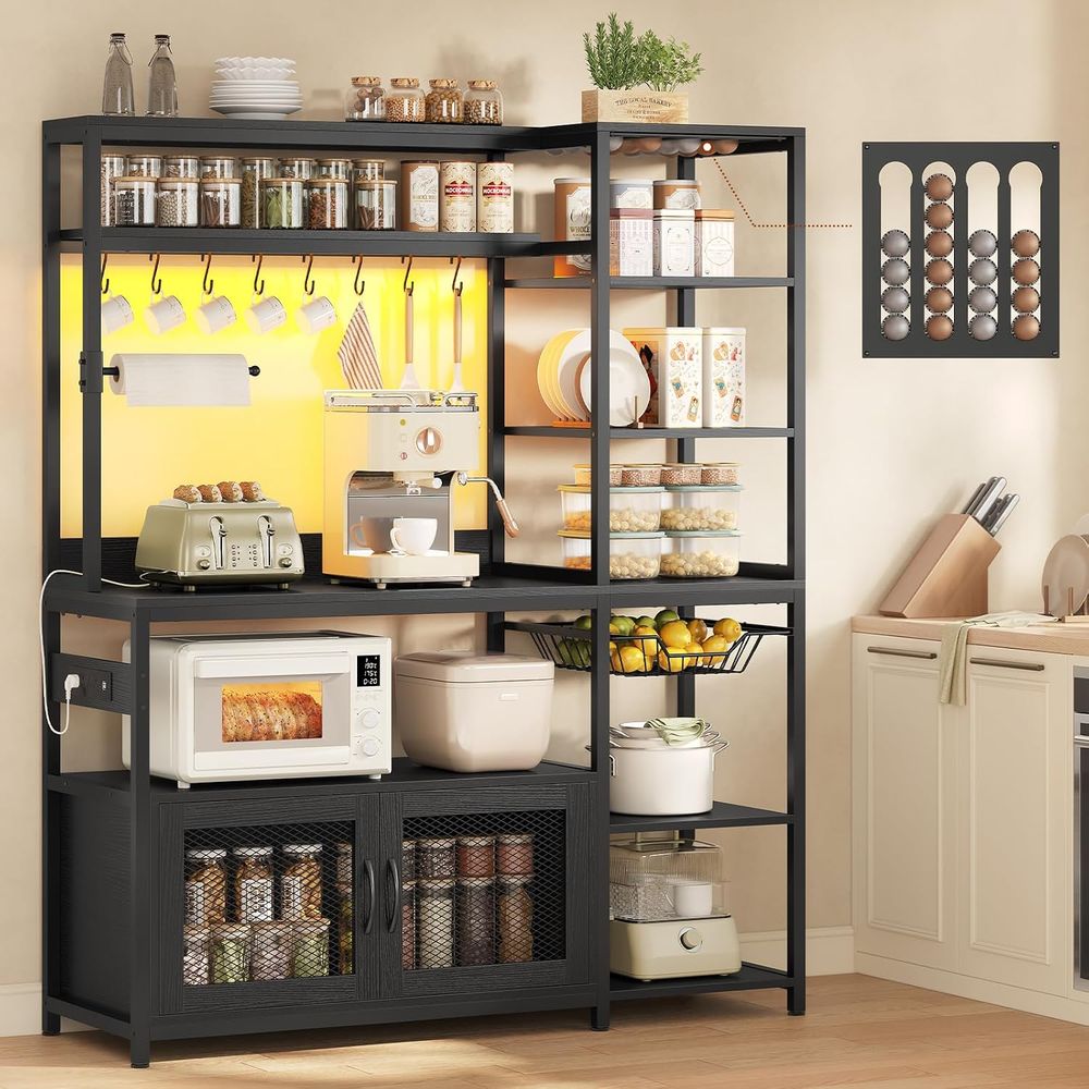 Bakers Rack with Power Outlet  - огляд і ціна Kitchen Baker