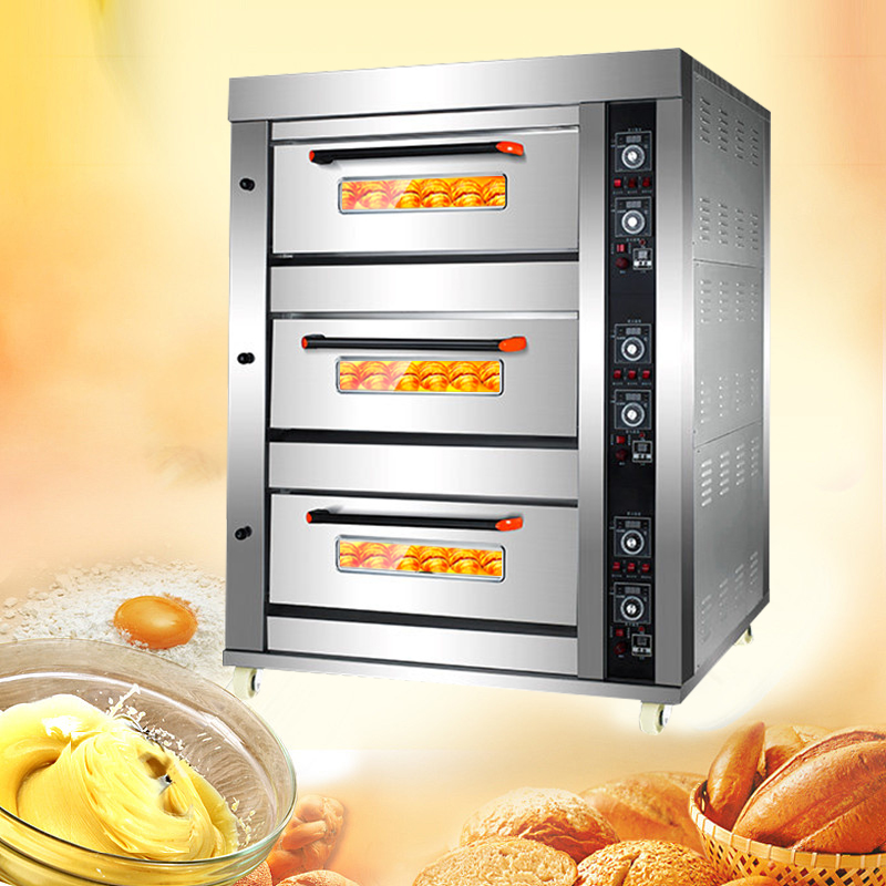 Guangzhou 3 Deck 6 Trays Comme - огляд і ціна Commercial Kitchen Baking Equipment