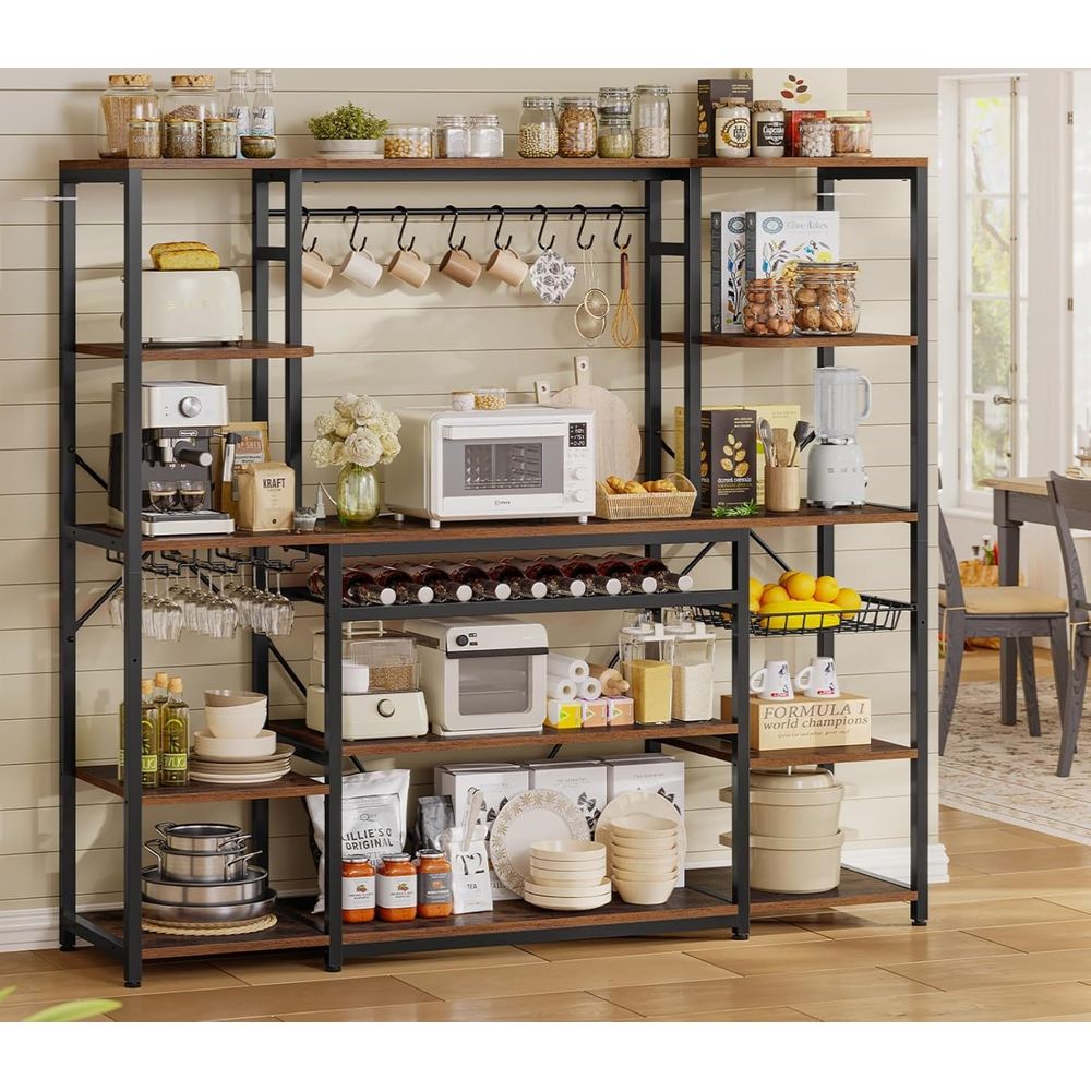Large 62.4in Bakers Rack with  - огляд і ціна Kitchen Baker