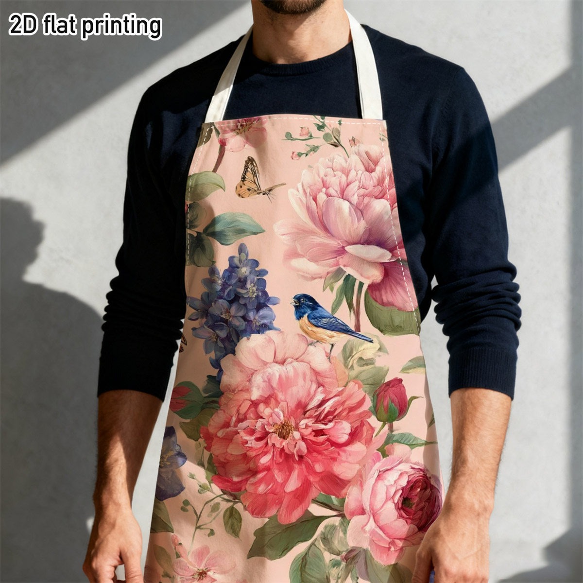 1pc Beautiful Floral Bird Apro - огляд і ціна Kitchen Baking Area Ideas