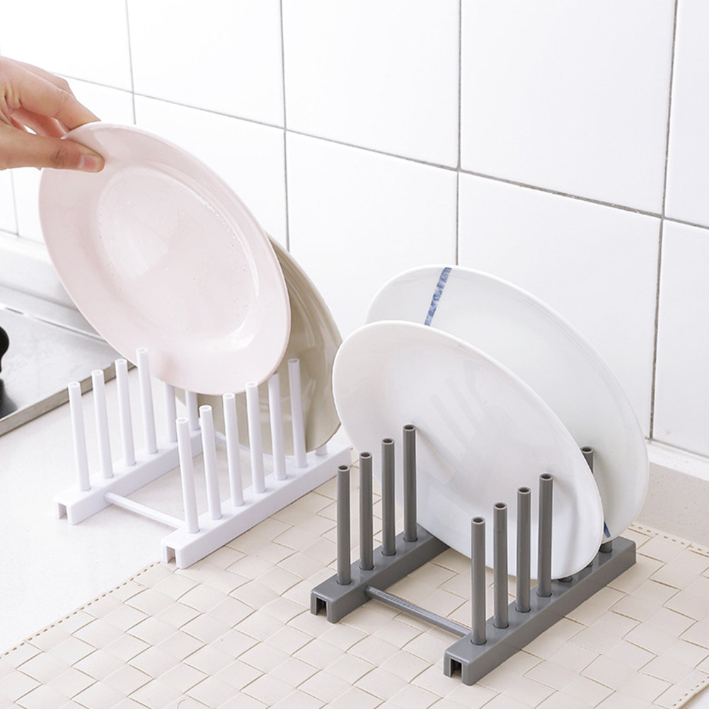 Grey Plastic Dish Rack Kitchen - огляд і ціна Kitchen Baking Sheet Organizer