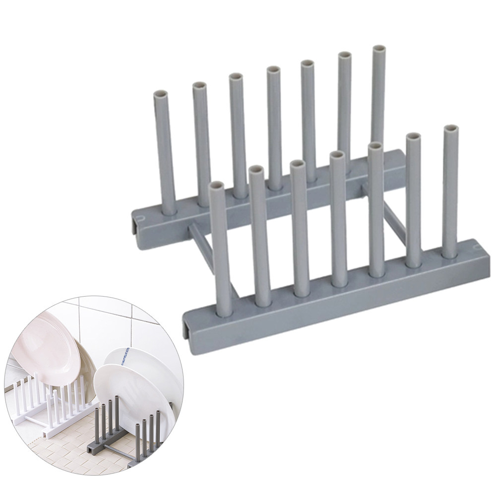 Grey Plastic Dish Rack Kitchen - огляд і ціна Kitchen Baking Sheet Organizer
