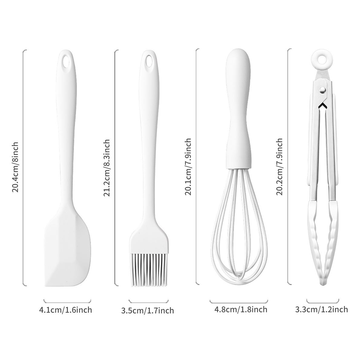 4Pcs/Set Silicone Baking Set C - огляд і ціна Pastry Brush Silicone