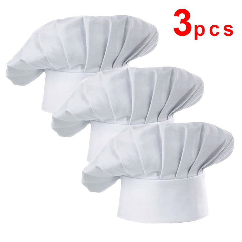 3pcs High22cm Cook Hat White C - огляд і ціна Kitchen Baker