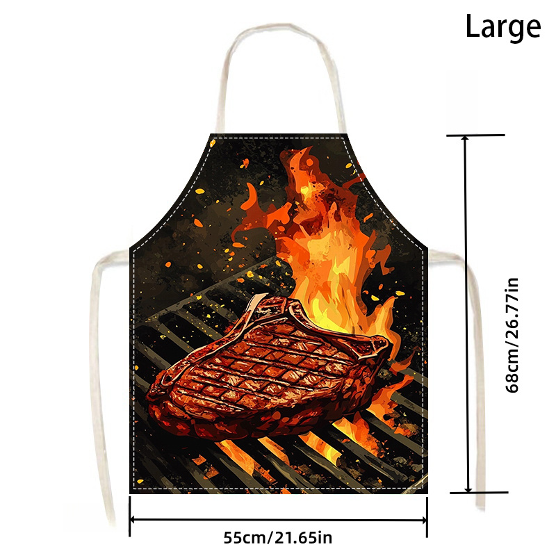1pc BBQ Steak Apron with Flame - огляд і ціна Kitchen Baking Area Ideas