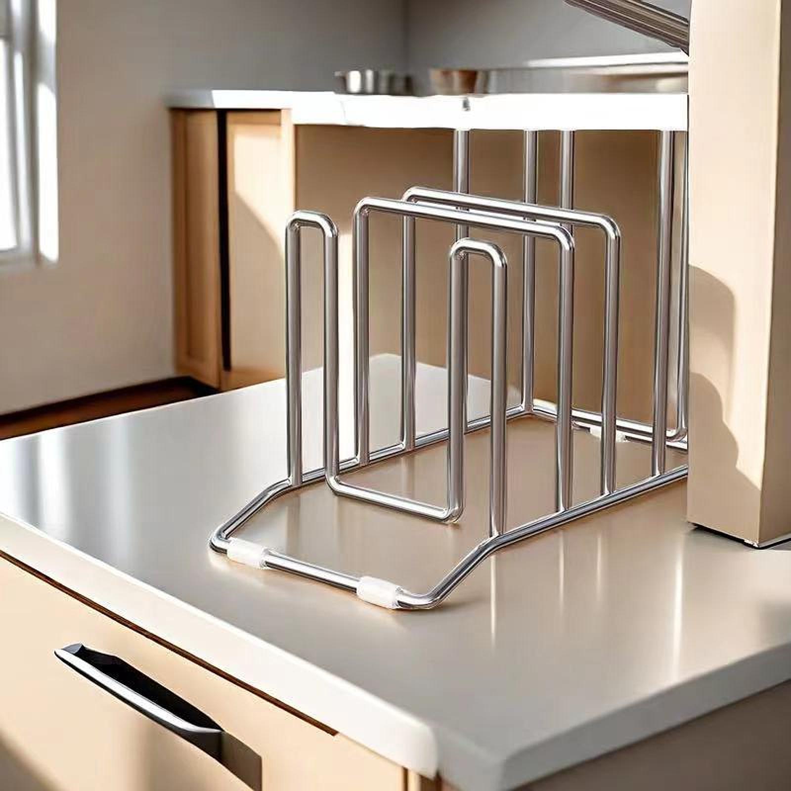 Cutting Board Rack Pots Pan Li - огляд і ціна Kitchen Baking Sheet Organizer
