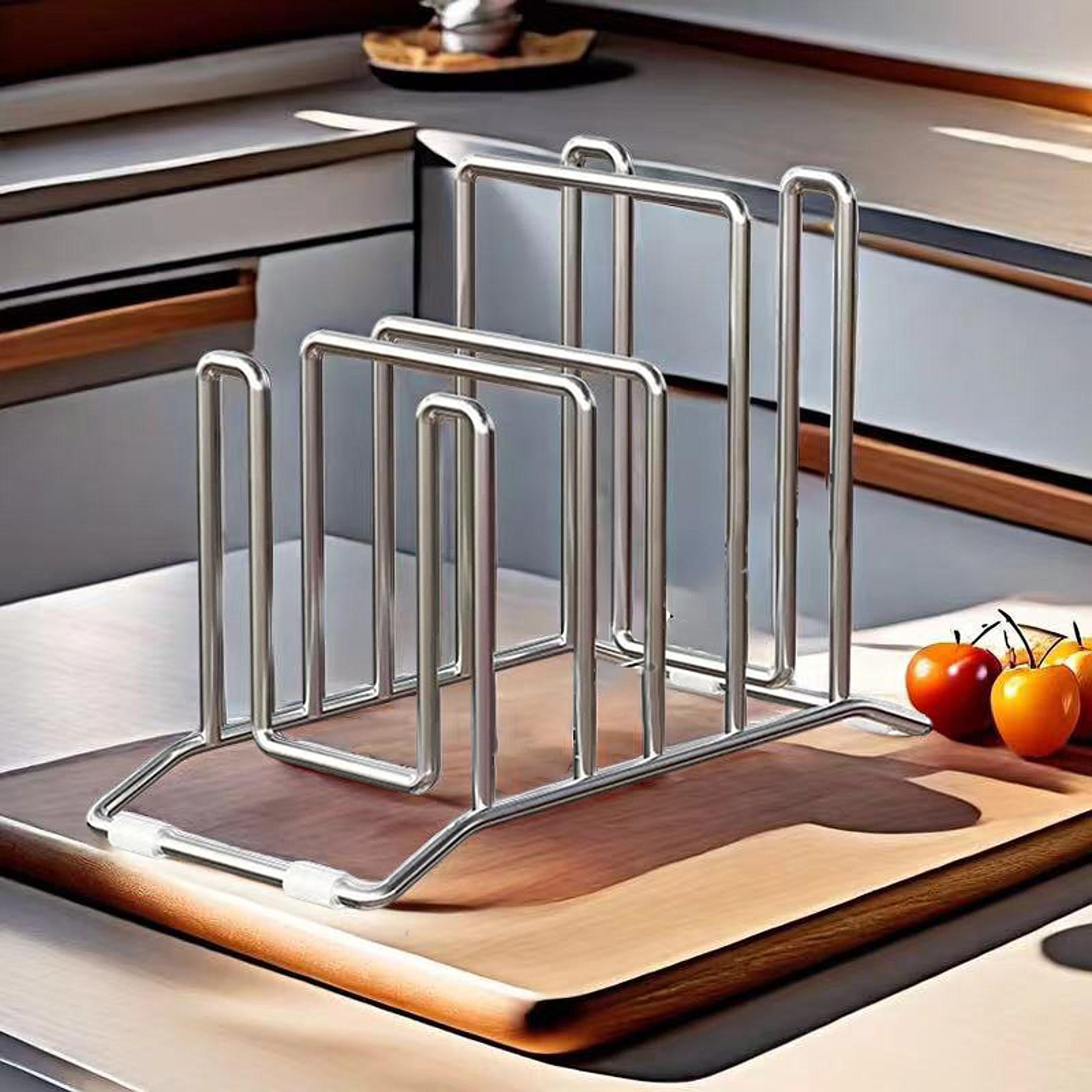 Cutting Board Rack Pots Pan Li - огляд і ціна Kitchen Baking Sheet Organizer