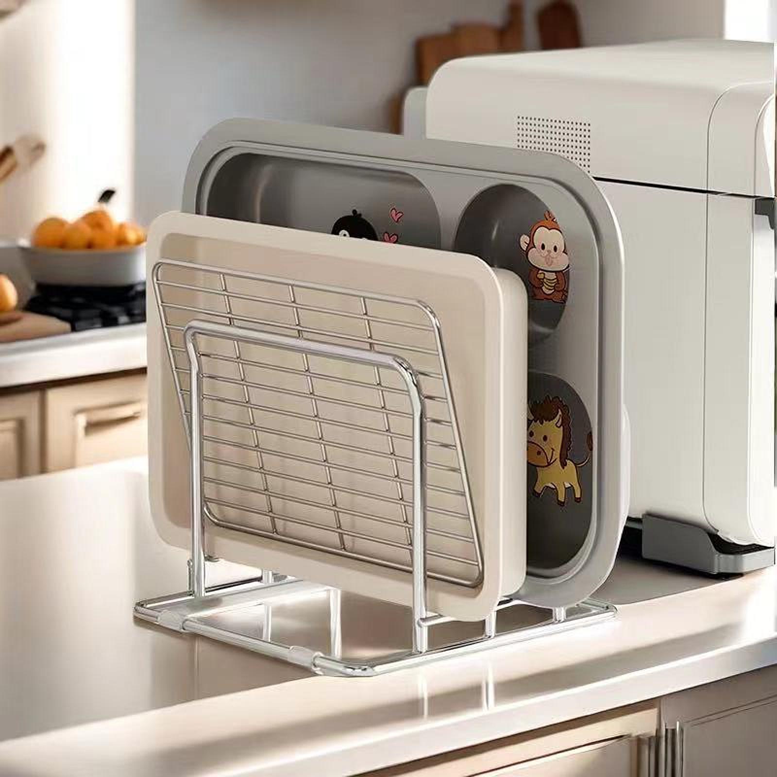 Cutting Board Rack Pots Pan Li - огляд і ціна Kitchen Baking Sheet Organizer