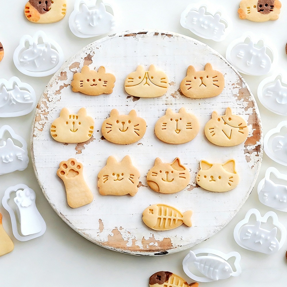 Cute Kitten DIY Stamp Cookie C - огляд і ціна Kitchen Baking Store