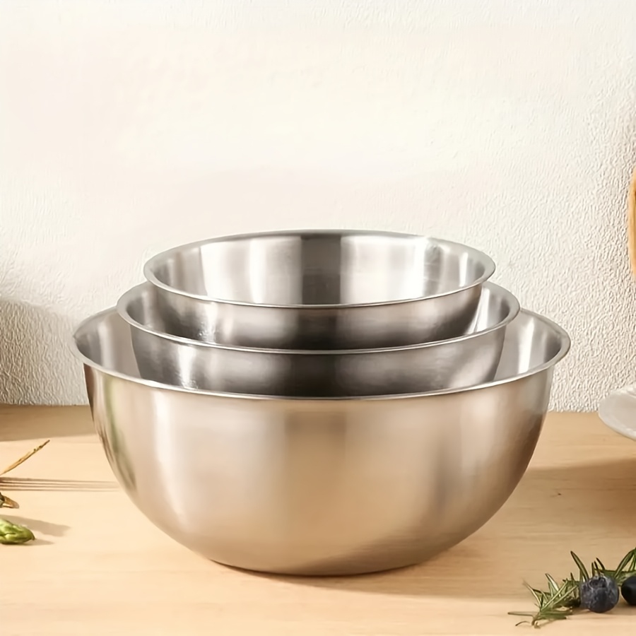 3pcs Stainless Steel Salad Bow - огляд і ціна Kitchen Baking Set