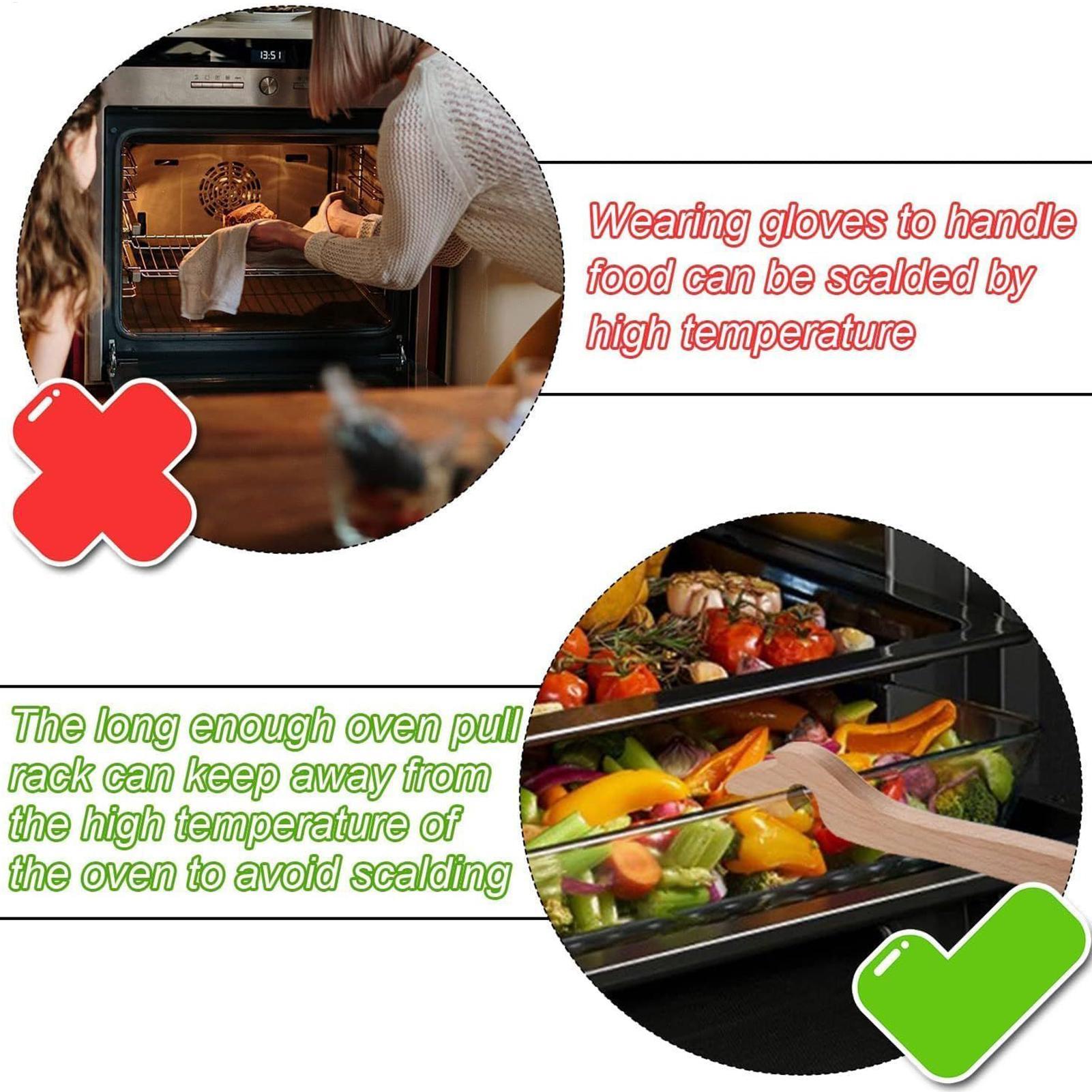 Oven Rack Puller Tool Wooden L - огляд і ціна Cool Kitchen Baking Gadgets