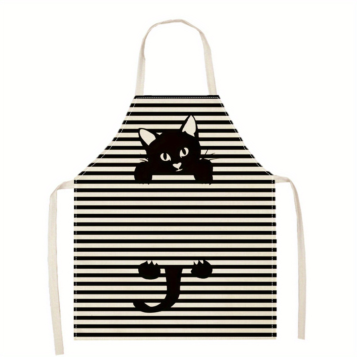 Linen Apron Funny Cat Sunglass - огляд і ціна Kitchen Baking Area Ideas
