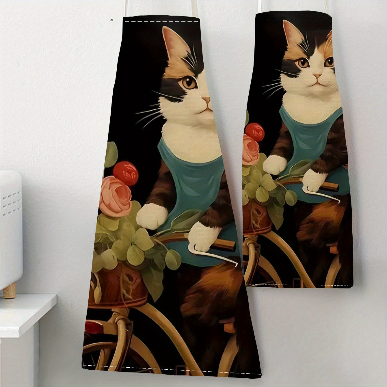 Linen Apron Funny Cat Sunglass - огляд і ціна Kitchen Baking Area Ideas