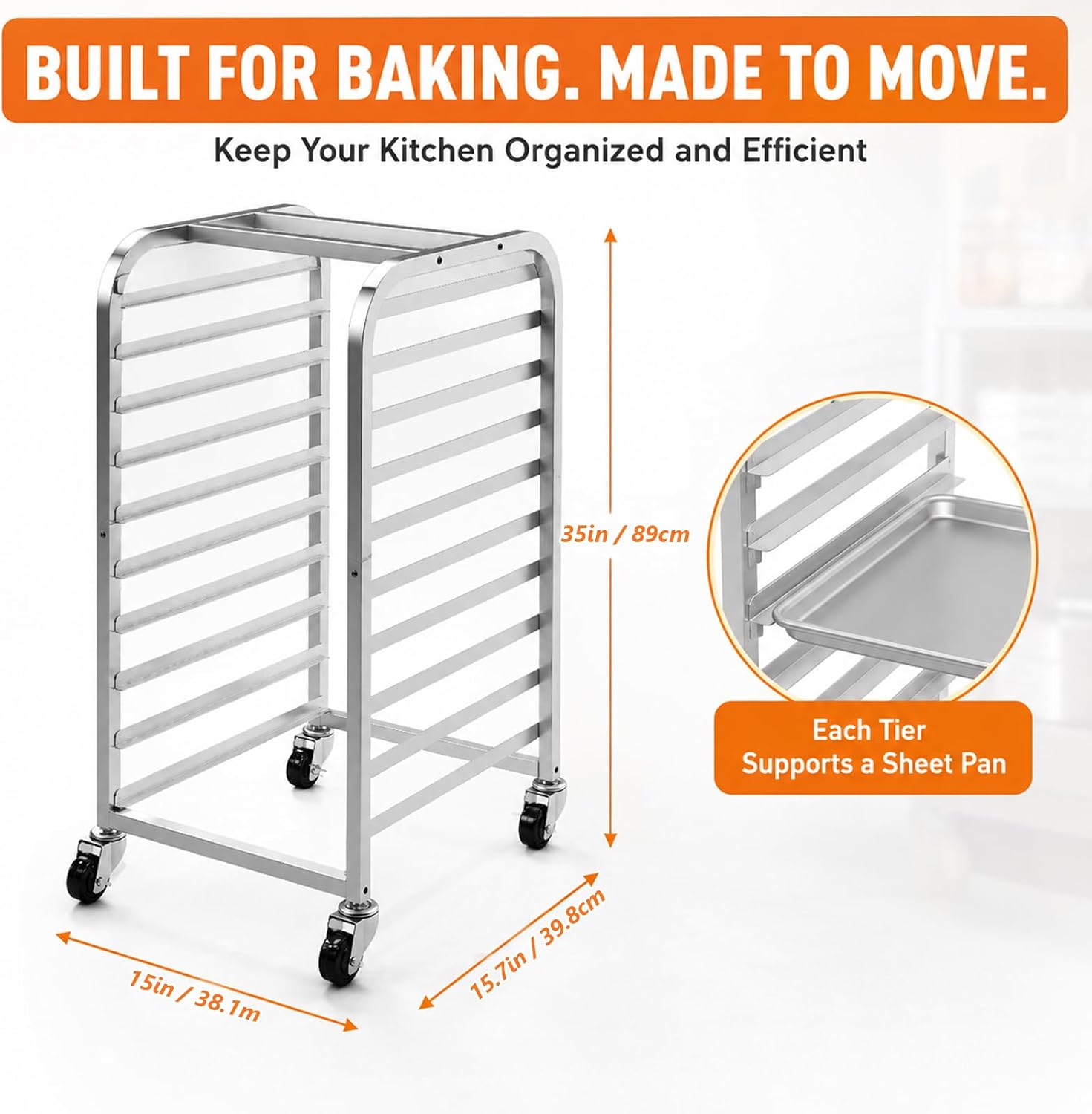10 Tier Stainless Steel Sheet  - огляд і ціна Kitchen Baking Sheet Organizer