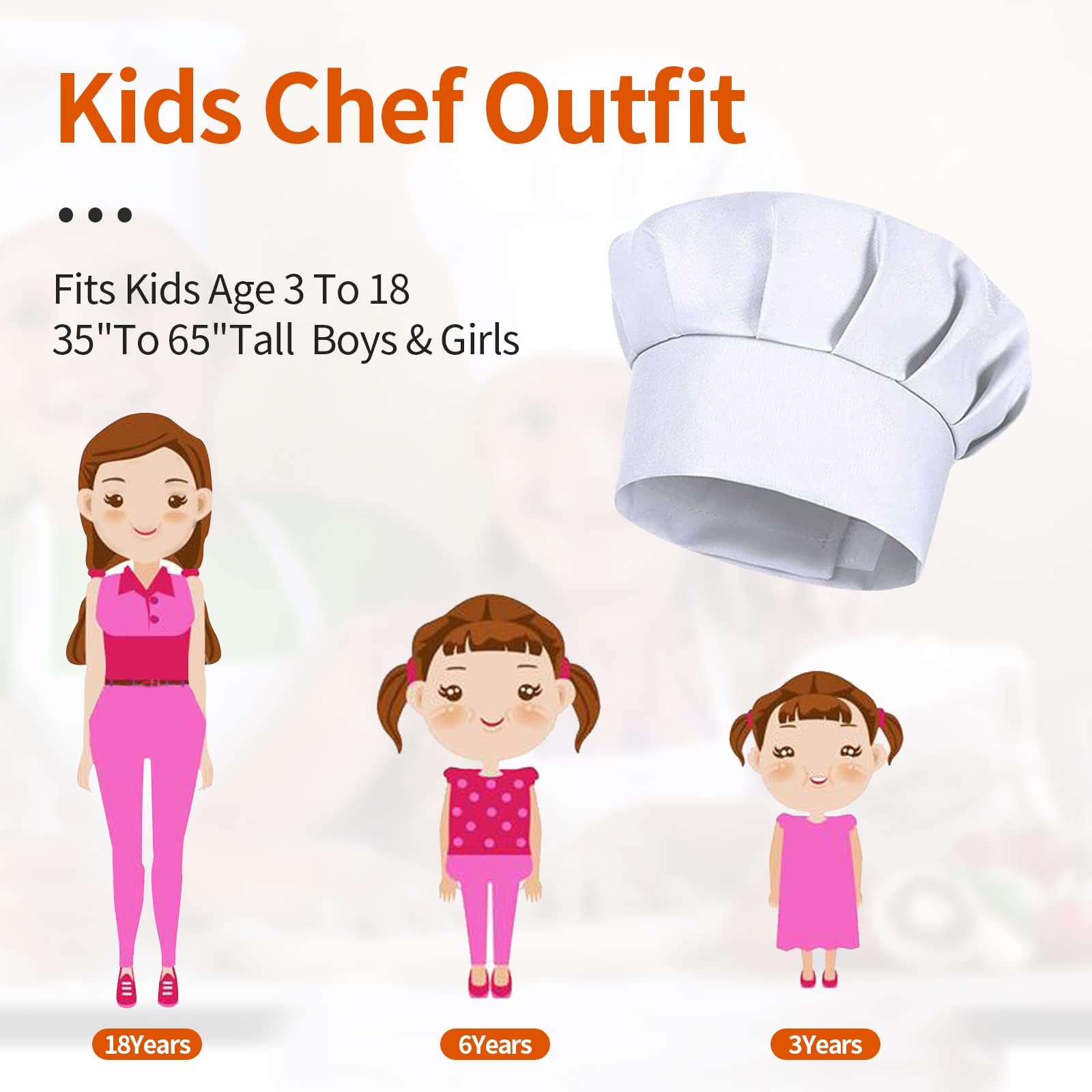 4PCS White Party Cap Hat Costu - огляд і ціна Kitchen Baker